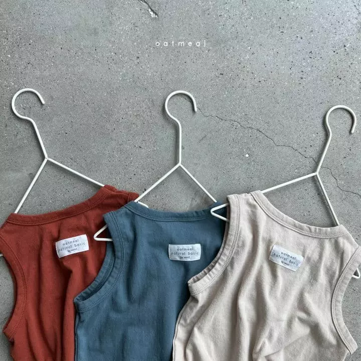 Oatmeal - Korean Children Fashion - #discoveringself - Basic Sleeveless - 9