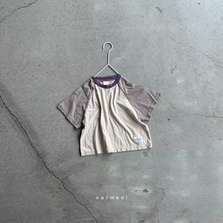 Oatmeal - Korean Children Fashion - #discoveringself - Basic S Raglan Tee - 5