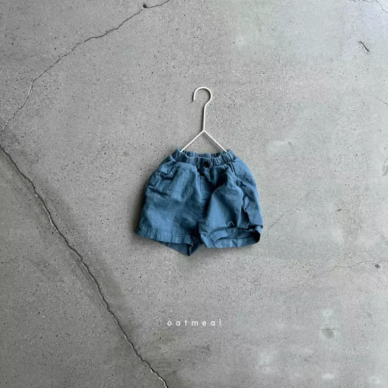 Oatmeal - Korean Children Fashion - #discoveringself - Mok Linen Shorts - 2