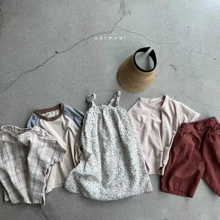 Oatmeal - Korean Children Fashion - #kidsshorts - Plady One-piece - 6
