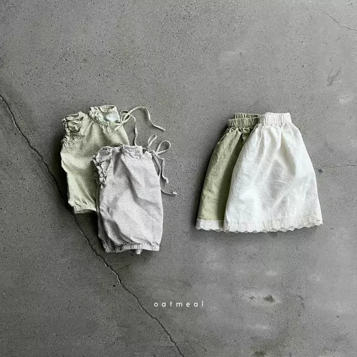 Oatmeal - Korean Children Fashion - #kidsshorts - Melody Skirt - 4