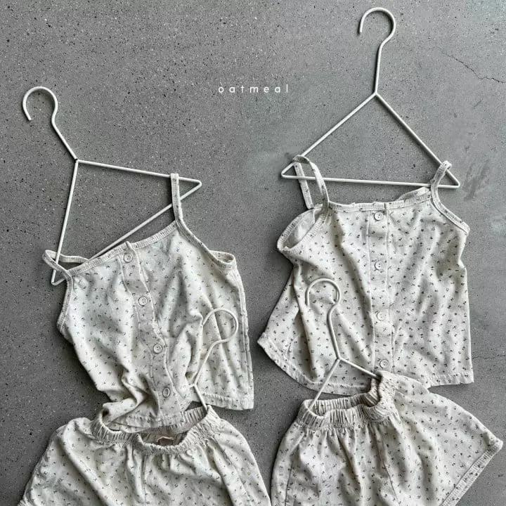 Oatmeal - Korean Children Fashion - #kidzfashiontrend - Moniel Top Bottom Set