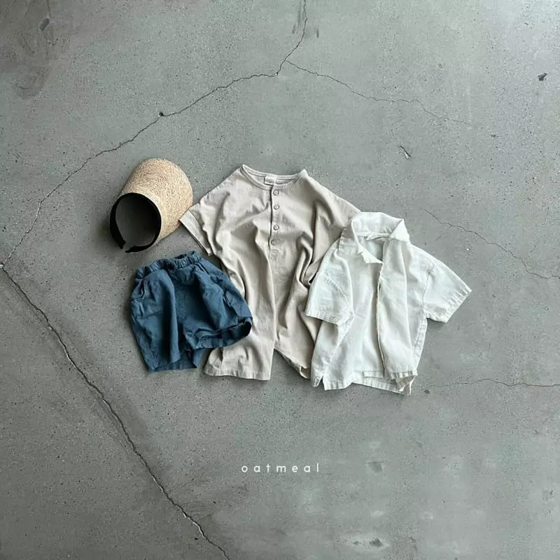 Oatmeal - Korean Children Fashion - #littlefashionista - Mok Linen Shorts - 8