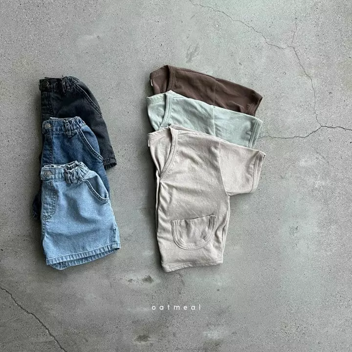 Oatmeal - Korean Children Fashion - #littlefashionista - Liner S Jeans - 5