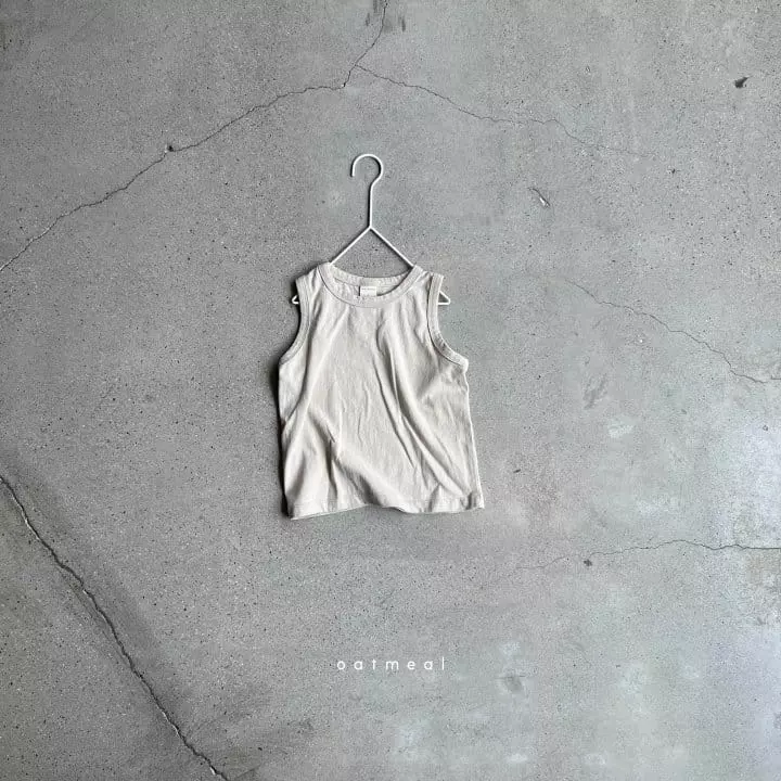 Oatmeal - Korean Children Fashion - #magicofchildhood - Basic Sleeveless - 2