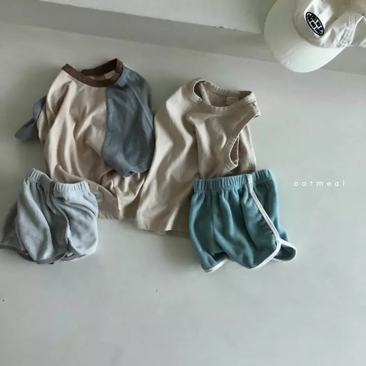 Oatmeal - Korean Children Fashion - #magicofchildhood - Basic S Raglan Tee - 12