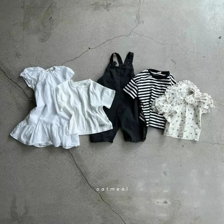 Oatmeal - Korean Children Fashion - #magicofchildhood - Basic S Round Tee - 11