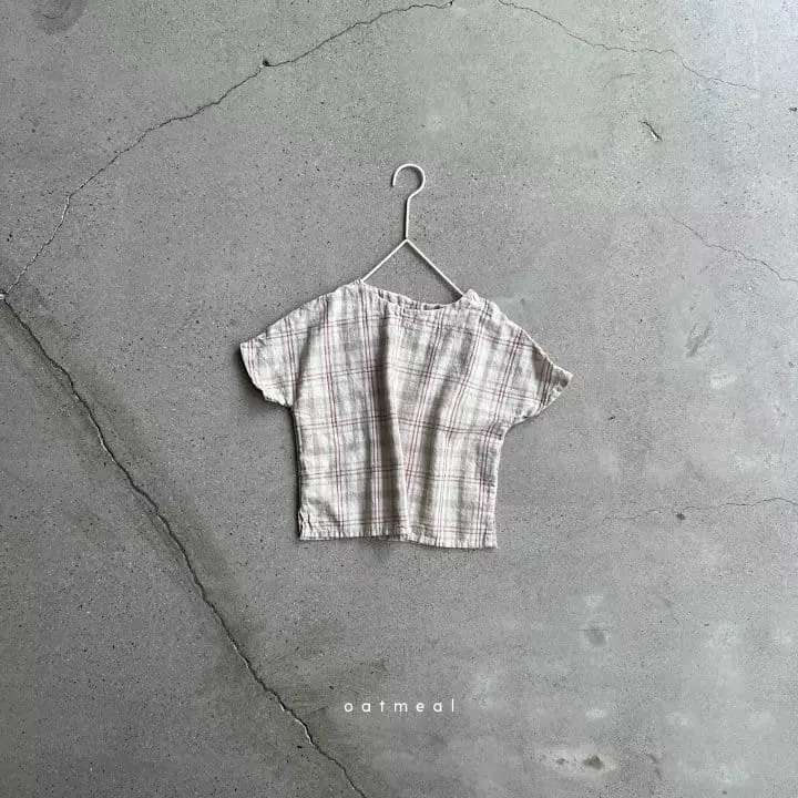 Oatmeal - Korean Children Fashion - #toddlerclothing - Moai Blouse - 3
