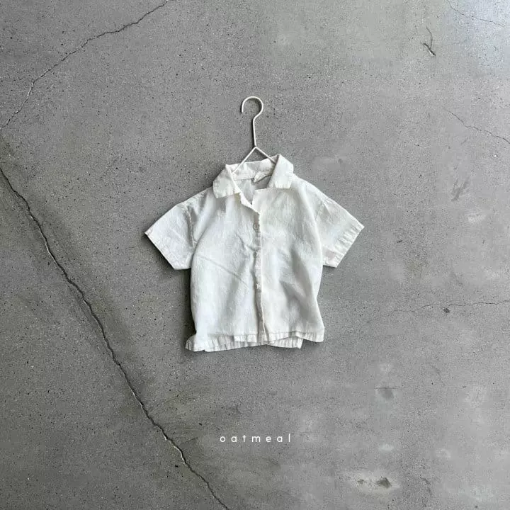 Oatmeal - Korean Children Fashion - #toddlerclothing - Gored Shirt - 2
