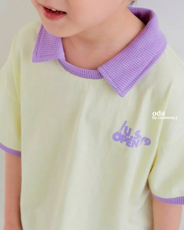 Oda - Korean Children Fashion - #Kfashion4kids - Candy Waffle Collar Tee - 9