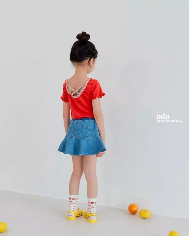 Oda - Korean Children Fashion - #kidzfashiontrend - Heart Skirt Leggings - 4