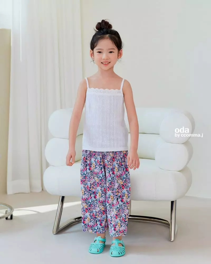 Oda - Korean Children Fashion - #Kfashion4kids - Flower Pleats Pants - 6