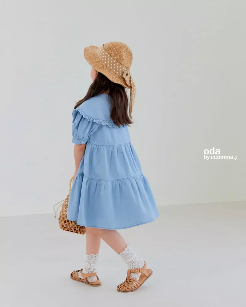 Oda - Korean Children Fashion - #childofig - Cut Denim One-piece - 11