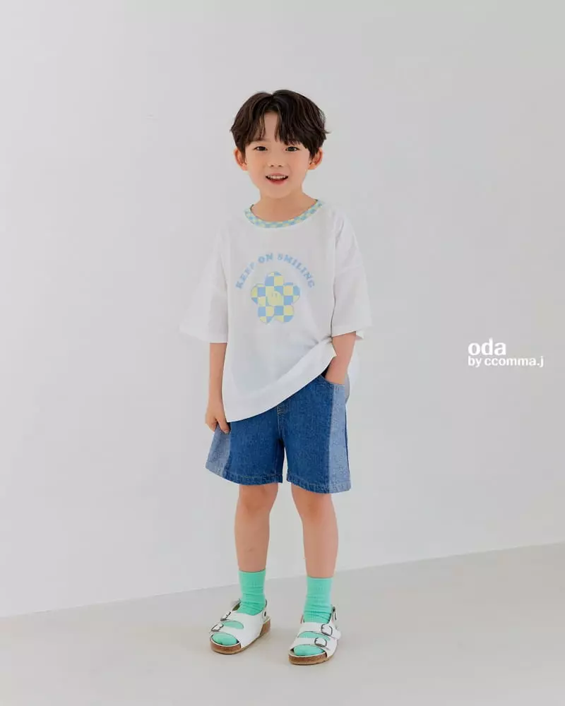 Oda - Korean Children Fashion - #childofig - Smile Checker Tee - 9