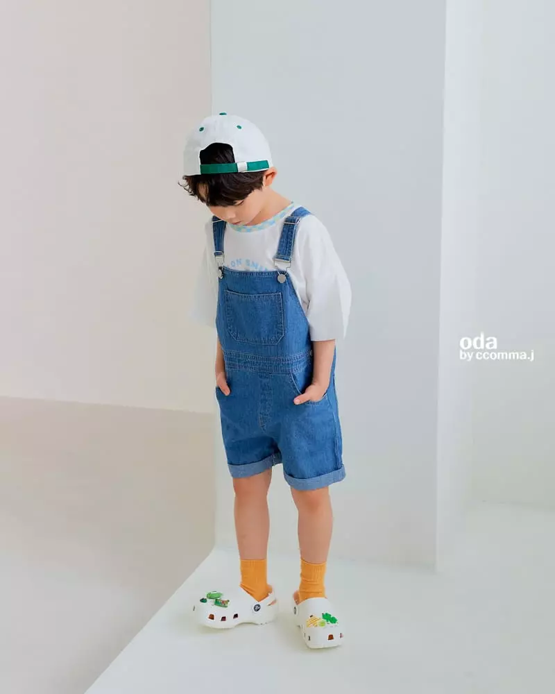 Oda - Korean Children Fashion - #childofig - Light Dungarees Pants - 4