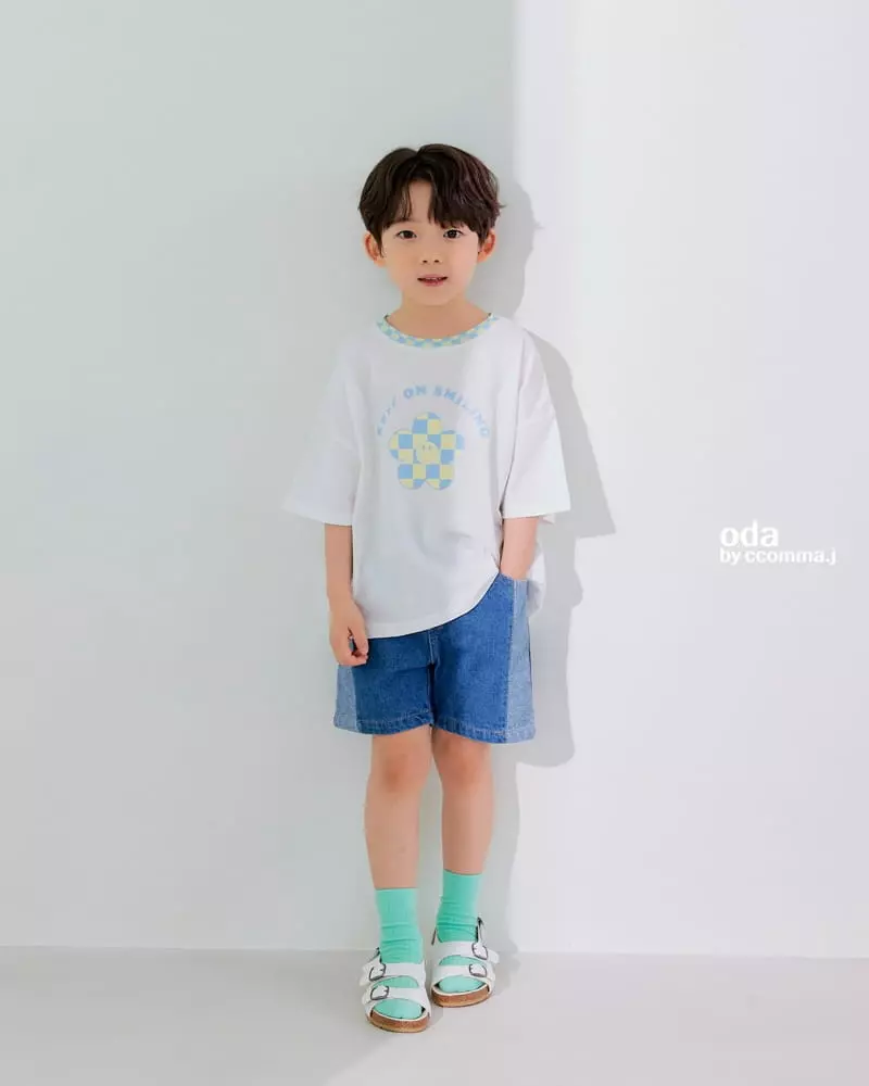 Oda - Korean Children Fashion - #childrensboutique - Smile Checker Tee - 10