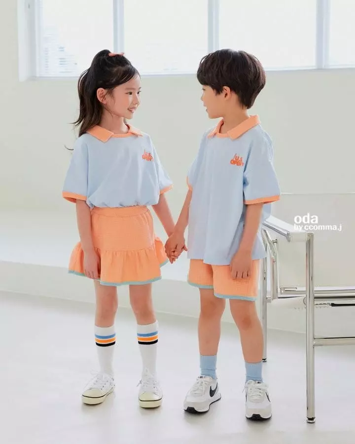Oda - Korean Children Fashion - #designkidswear - Candy Waffle Collar Tee - 3