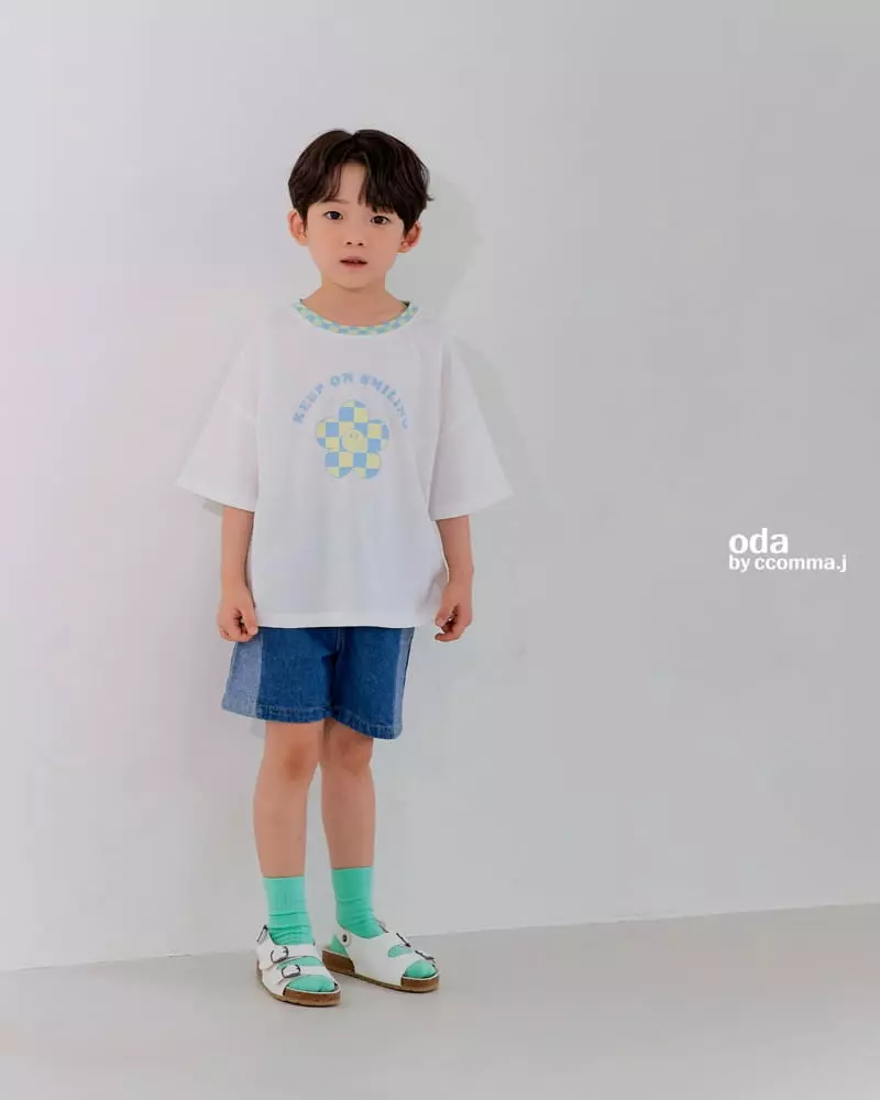 Oda - Korean Children Fashion - #designkidswear - Smile Checker Tee - 11