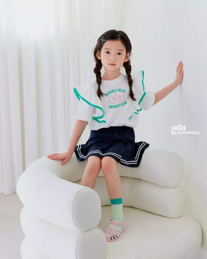 Oda - Korean Children Fashion - #discoveringself - Raket Frill Tee - 11