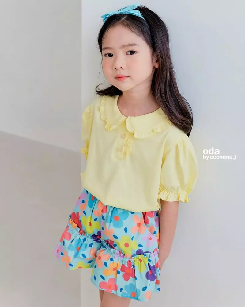 Oda - Korean Children Fashion - #discoveringself - Jelly Frill Collar Tee - 10