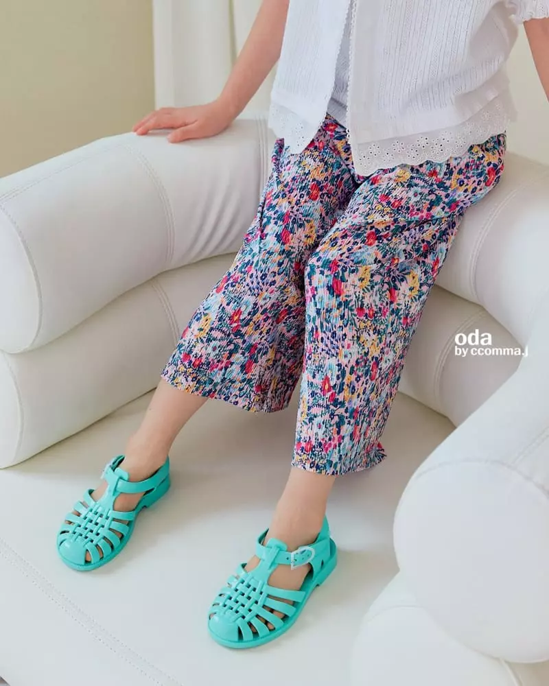 Oda - Korean Children Fashion - #discoveringself - Flower Pleats Pants