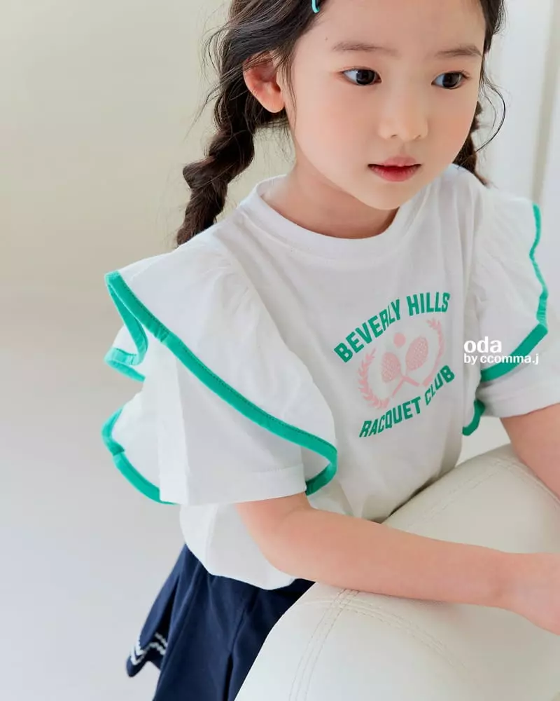 Oda - Korean Children Fashion - #fashionkids - Raket Frill Tee - 12