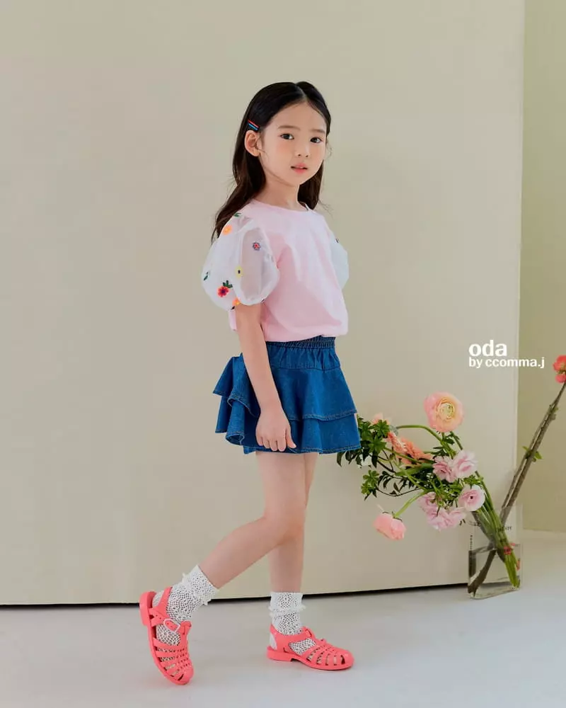 Oda - Korean Children Fashion - #fashionkids - Fring Puff Tee - 5