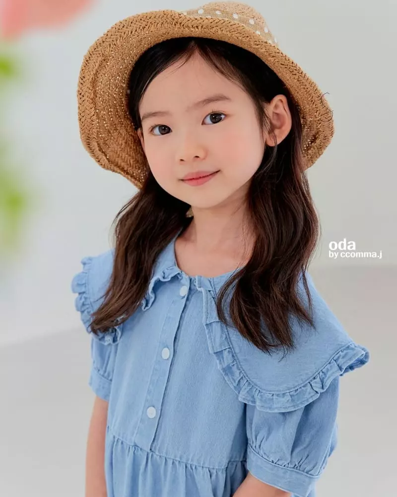 Oda - Korean Children Fashion - #fashionkids - Cut Denim One-piece
