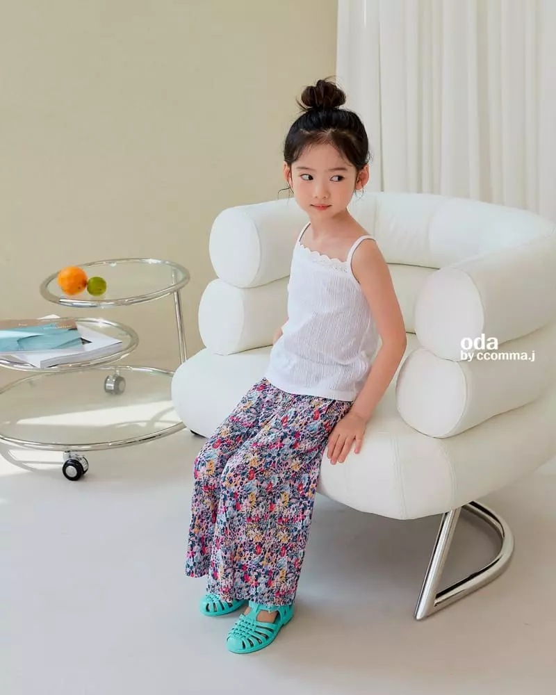Oda - Korean Children Fashion - #kidsshorts - Flower Pleats Pants - 3