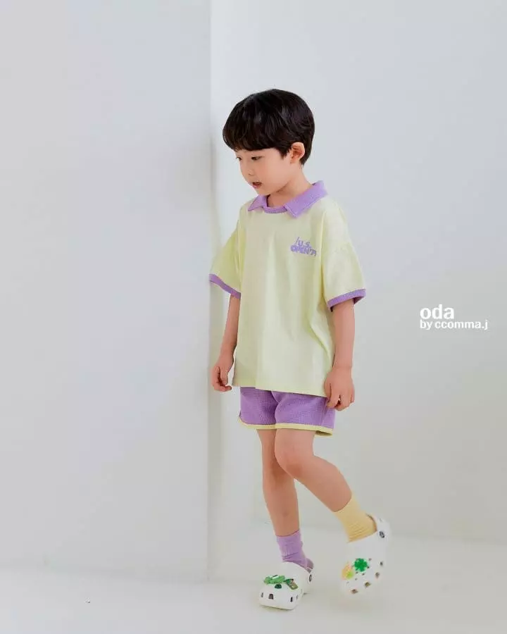Oda - Korean Children Fashion - #kidzfashiontrend - Candy Waffle Collar Tee - 8