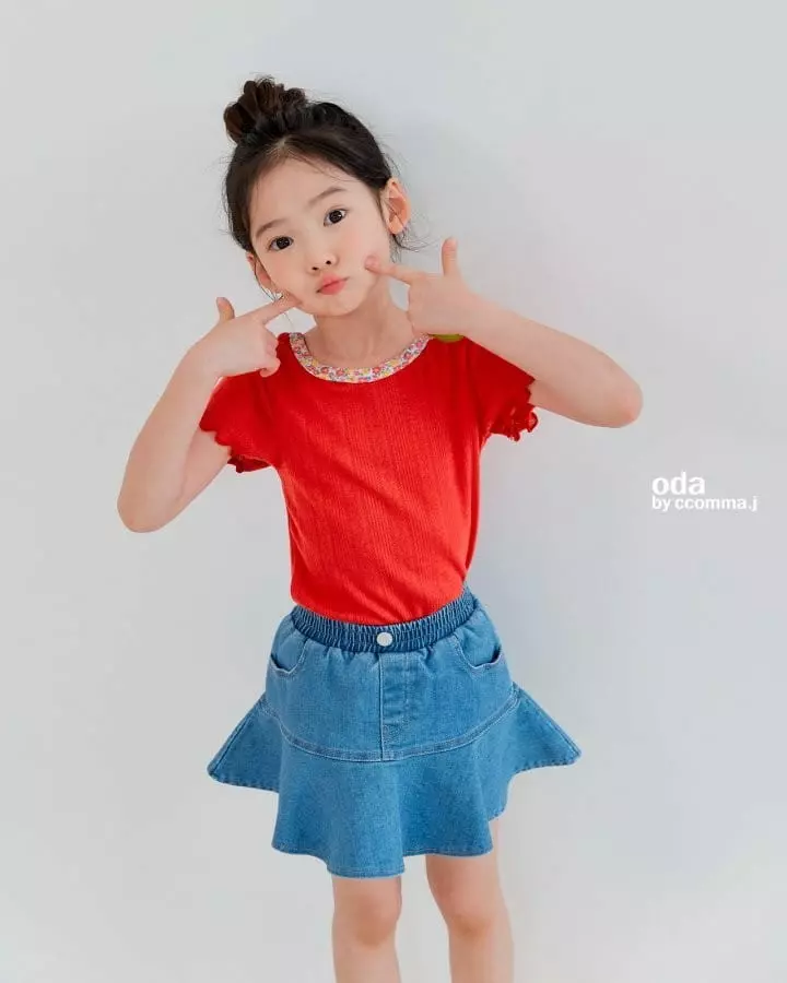 Oda - Korean Children Fashion - #kidzfashiontrend - Heart Skirt Leggings - 3