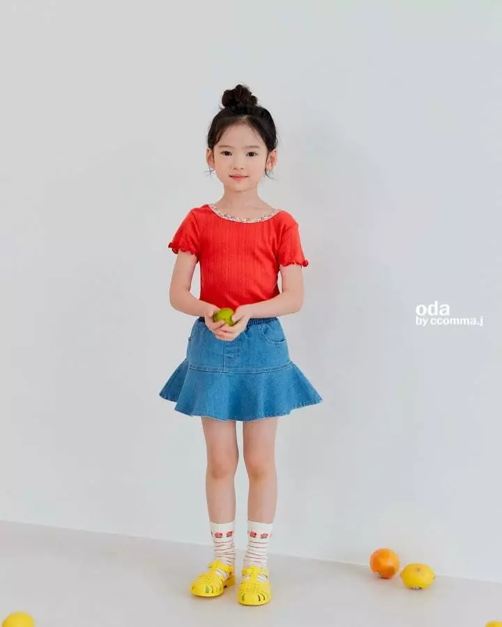 Oda - Korean Children Fashion - #littlefashionista - Heart Skirt Leggings - 5