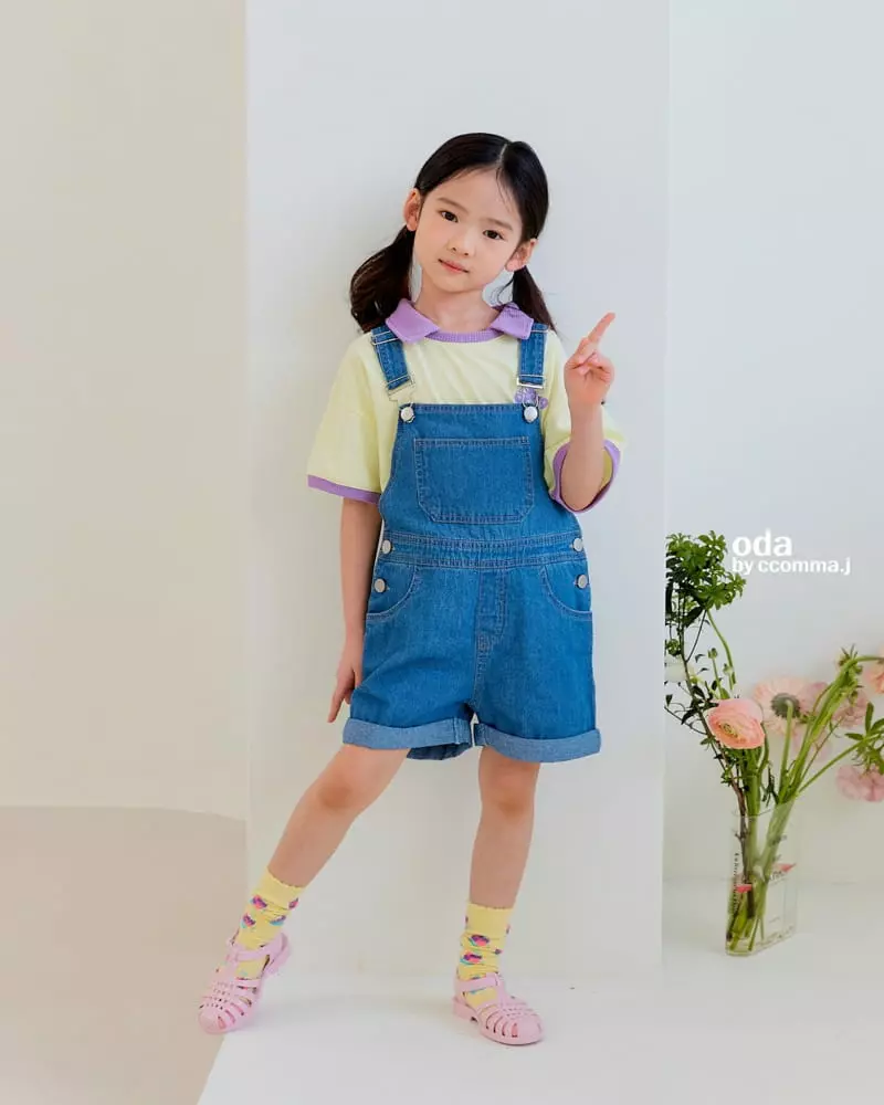 Oda - Korean Children Fashion - #littlefashionista - Light Dungarees Pants - 12