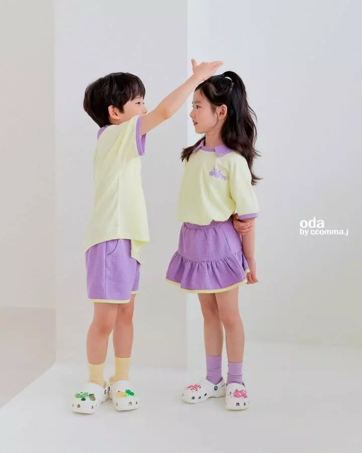 Oda - Korean Children Fashion - #magicofchildhood - Candy Waffle Collar Tee - 11