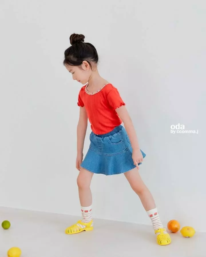 Oda - Korean Children Fashion - #magicofchildhood - Heart Skirt Leggings - 6