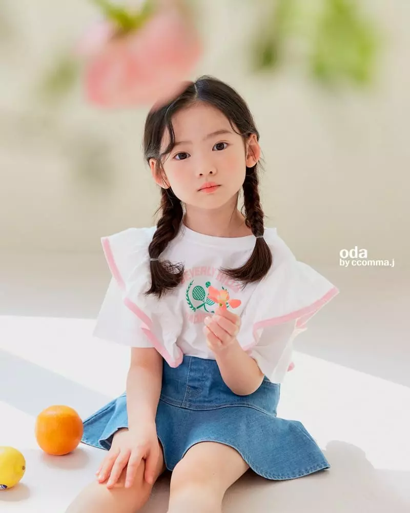 Oda - Korean Children Fashion - #magicofchildhood - Raket Frill Tee - 2