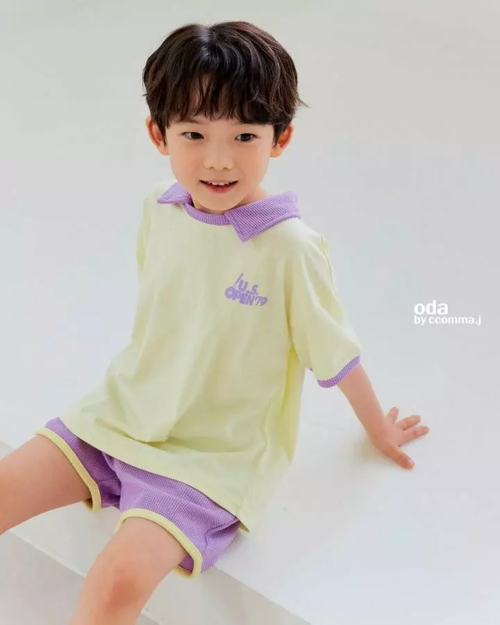Oda - Korean Children Fashion - #minifashionista - Candy Waffle Collar Tee - 12