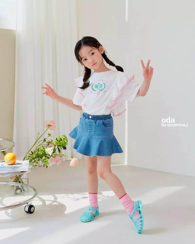 Oda - Korean Children Fashion - #minifashionista - Raket Frill Tee - 4