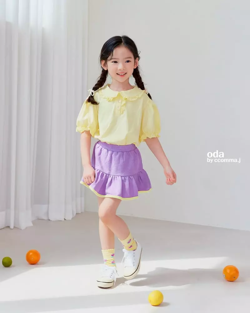 Oda - Korean Children Fashion - #prettylittlegirls - Jelly Frill Collar Tee - 3