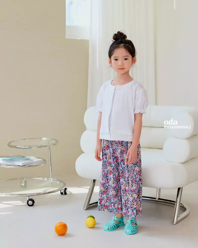 Oda - Korean Children Fashion - #prettylittlegirls - Flower Pleats Pants - 10