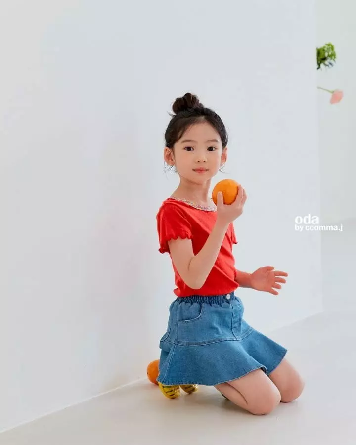 Oda - Korean Children Fashion - #todddlerfashion - Heart Skirt Leggings - 9