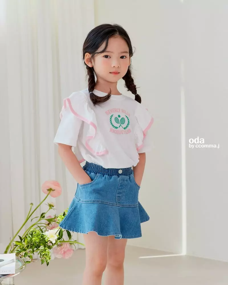 Oda - Korean Children Fashion - #todddlerfashion - Raket Frill Tee - 5