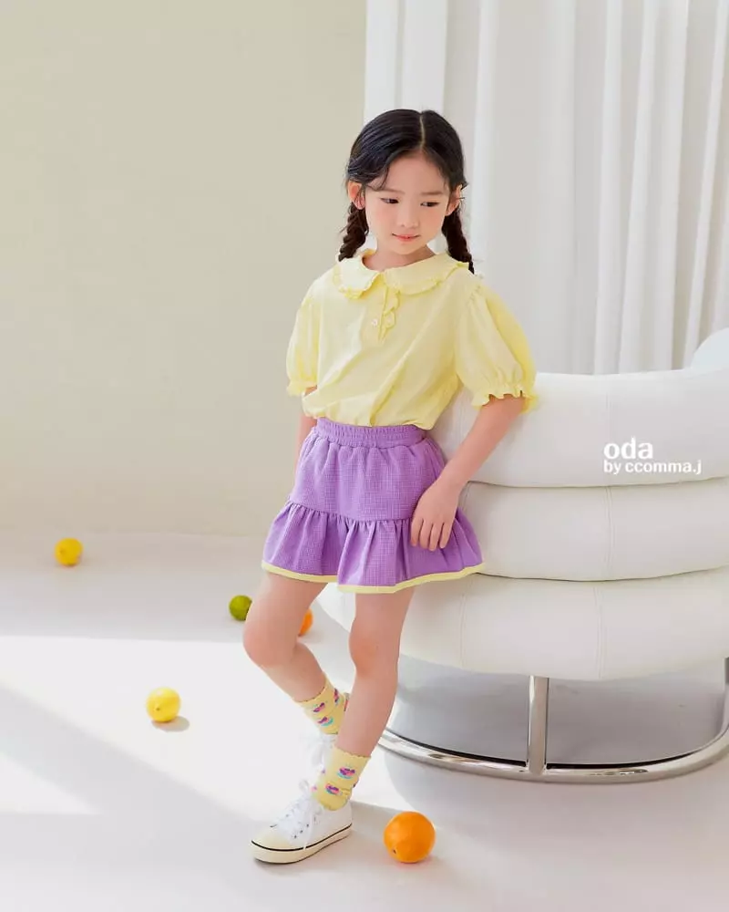 Oda - Korean Children Fashion - #prettylittlegirls - Jelly Frill Collar Tee - 4