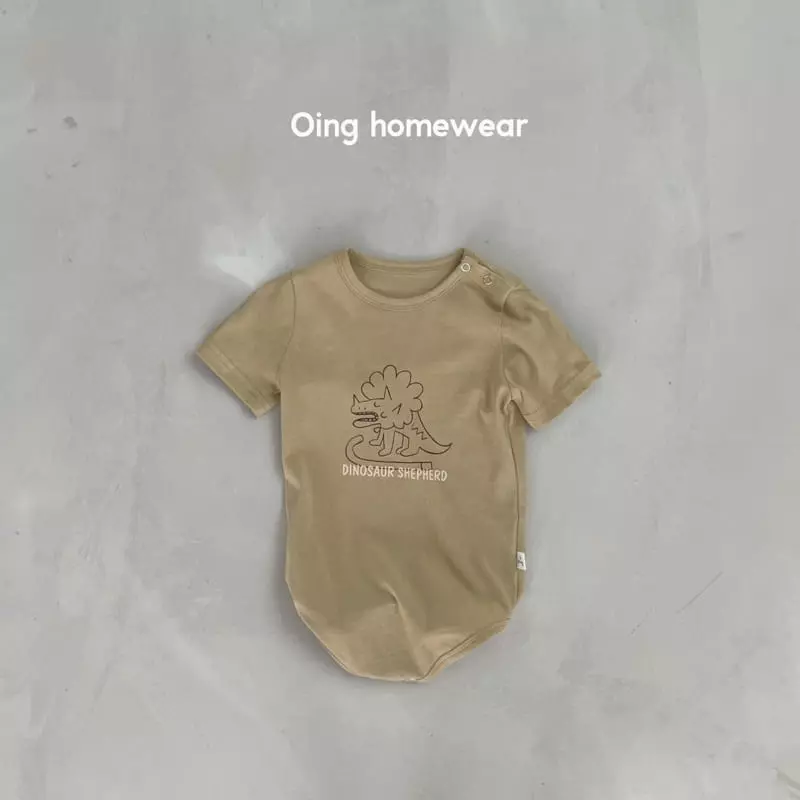 Oing - Korean Baby Fashion - #babyboutique - Bebe Dino Bodysuit