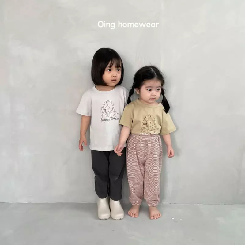 Oing - Korean Children Fashion - #childrensboutique - Dino Tee - 2