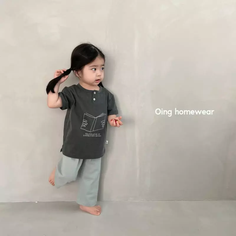 Oing - Korean Children Fashion - #childrensboutique - Button Tee
