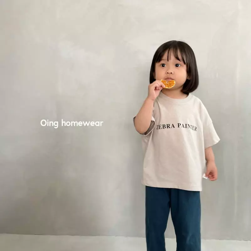 Oing - Korean Children Fashion - #discoveringself - Lettering Tee