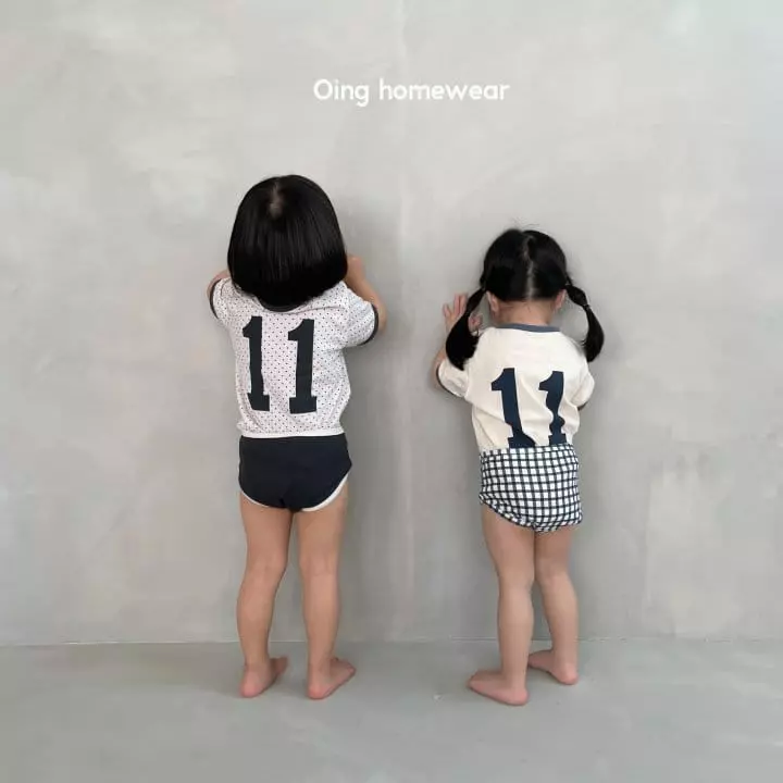Oing - Korean Children Fashion - #fashionkids - Eleven Underwear Set Boy - 2