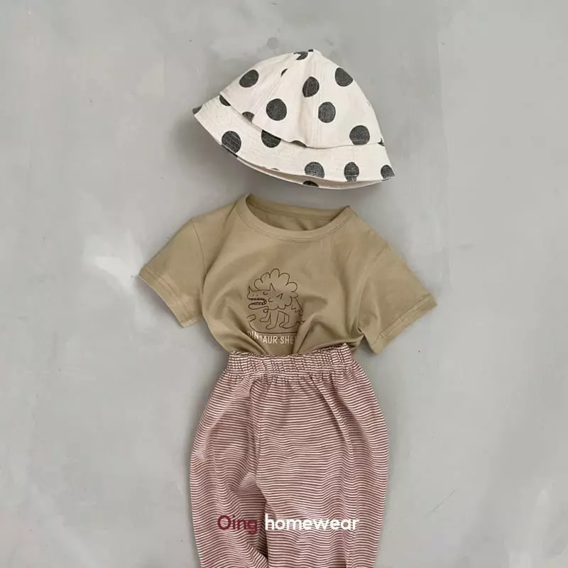 Oing - Korean Children Fashion - #kidsshorts - Dino Tee - 6