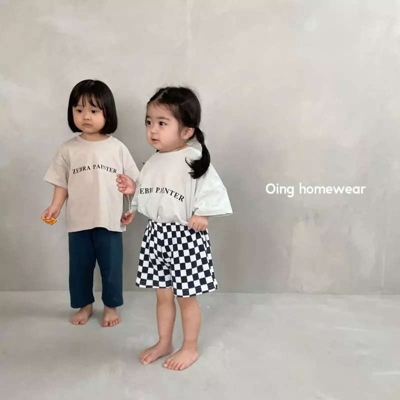 Oing - Korean Children Fashion - #kidsshorts - Lettering Tee - 3